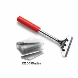 Deluxe Hand Scraper 12" Red Handle - 18450 with Blades