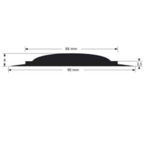 Shower Profiles Solid PVC 3m - 2494 Measurements